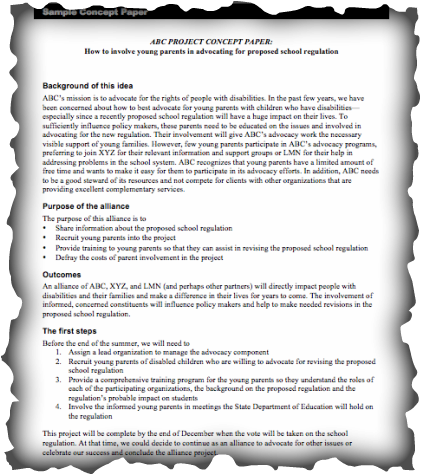 concept paper example writing sample grant format academic weebly